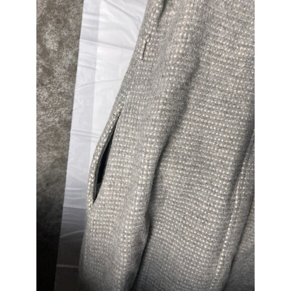 GRAYDN Sweater Coat Waffled Wool Blend Gray M Pockets Loops MADE IN USA - Picture 6 of 7